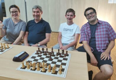 Mannschaft des SC Aschaffenburg erreicht Platz 3 auf der Unterfränkischen 4-er Schnellschachmeisterschaft
