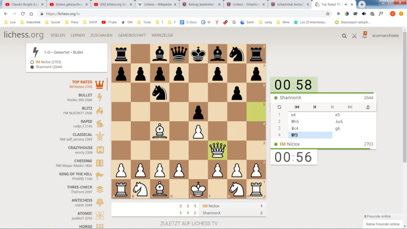 Lichess ermöglicht verschiedene Online-Varianten - Schach-Ticker